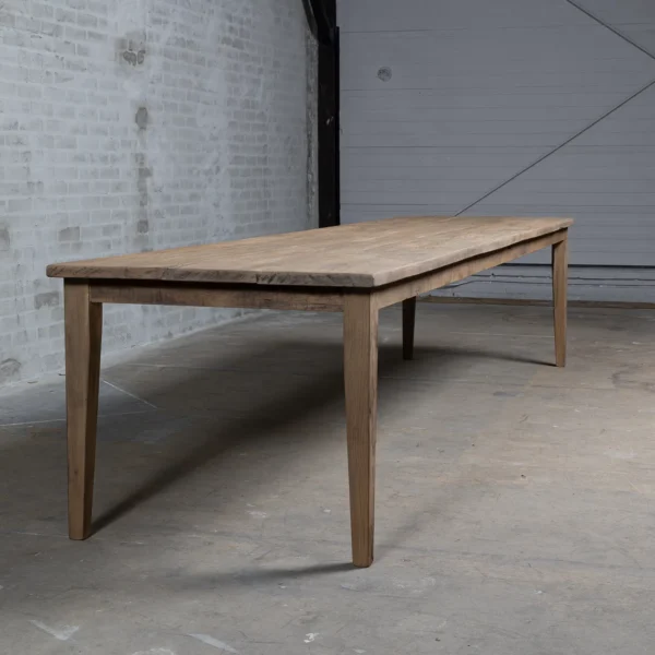 Franse Eettafel extra lang van oud eikenhout