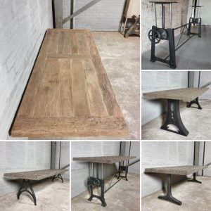 Esstisch Industrie design – Tischbeine aus Eisen - TOP066