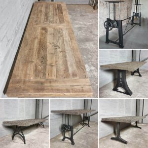 Esstisch Industrie design – Tischbeine aus Eisen - TOP068