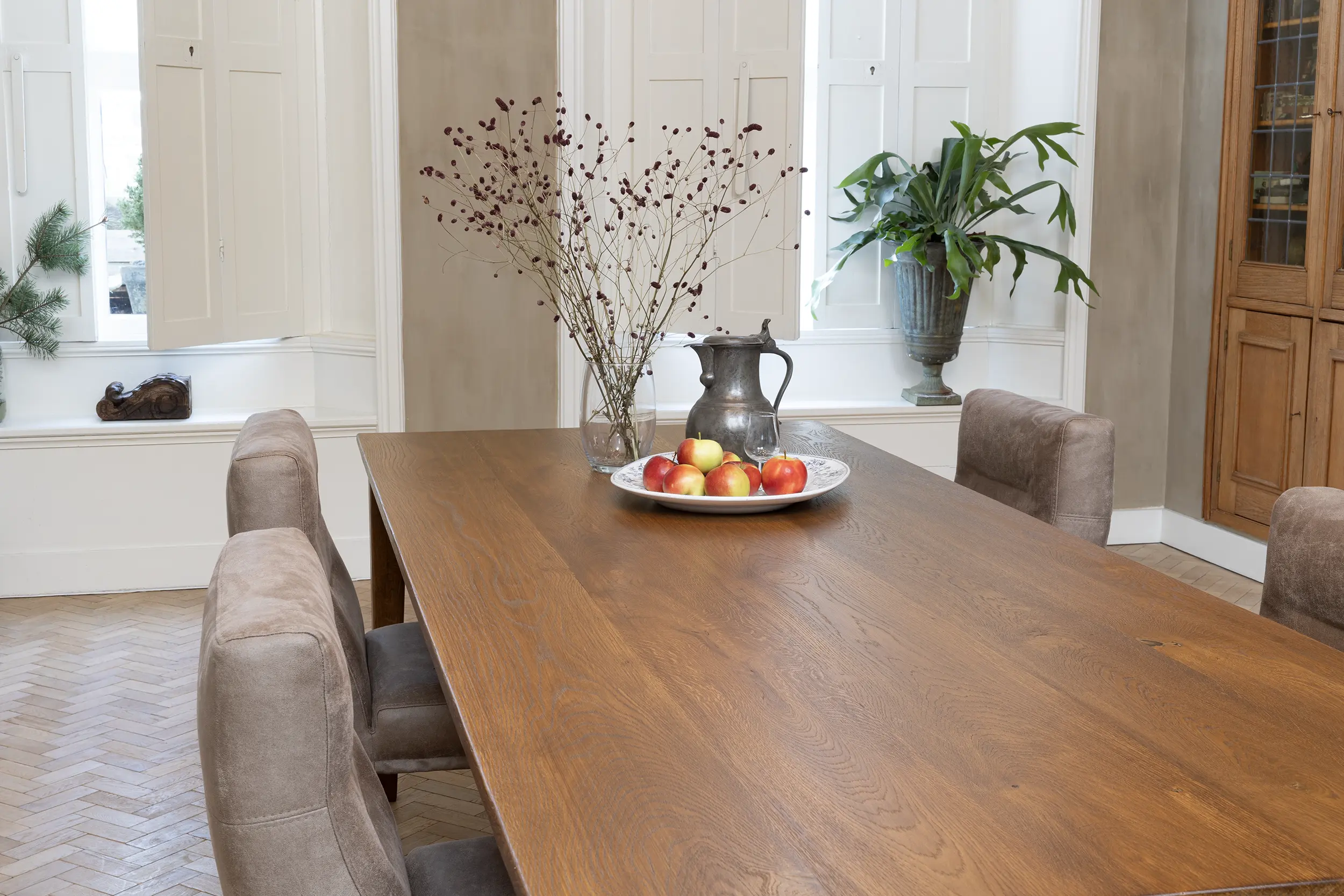 Franse eettafel van eikenhout op maat verkrijgbaar