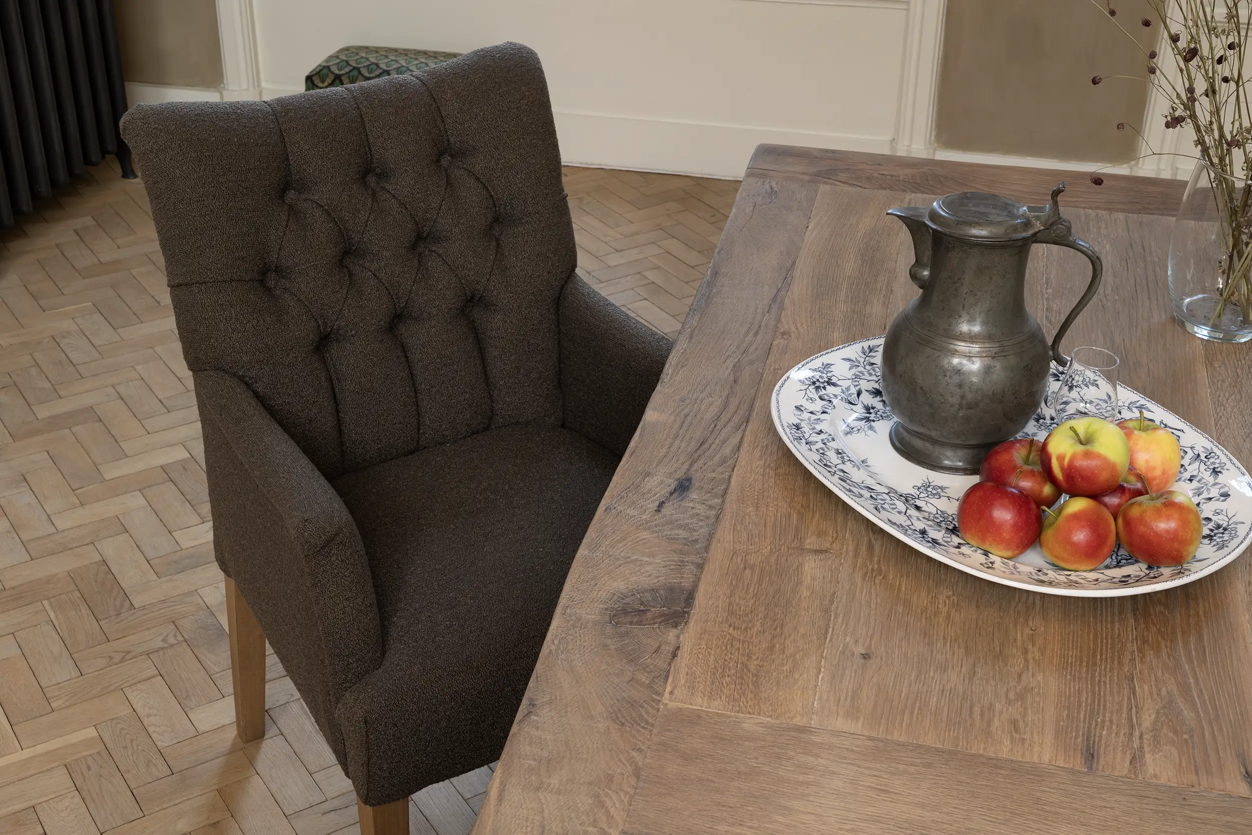 Franse eiken eettafel model Pierre in landelijke stijl op maat gemaakt